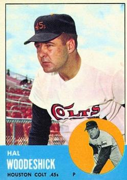 1963 Topps Baseball Cards      517     Hal Woodeshick
